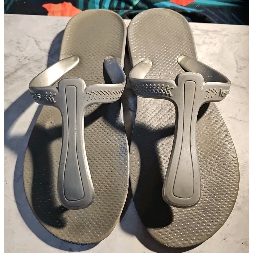 Havaianas T-strap Thong Sandals Gray Women 9 Thick cushion comfort‎  #38